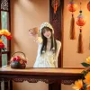 Bohemian-style hand-knitted flowered tassel headscarf with a hollowed-out hook flower design, a must-have and versatile adult hat for traveling in Yunnan with ethnic style Item Picture